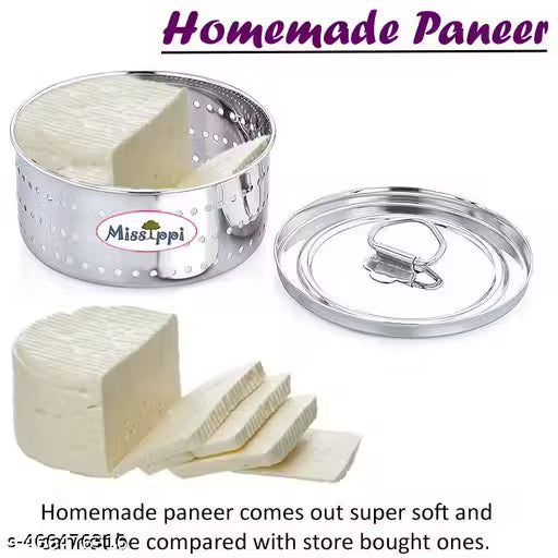 Stainless Steel High Quality Round Shape Panner Maker for Home - 850 ml Capacity SIZE 3